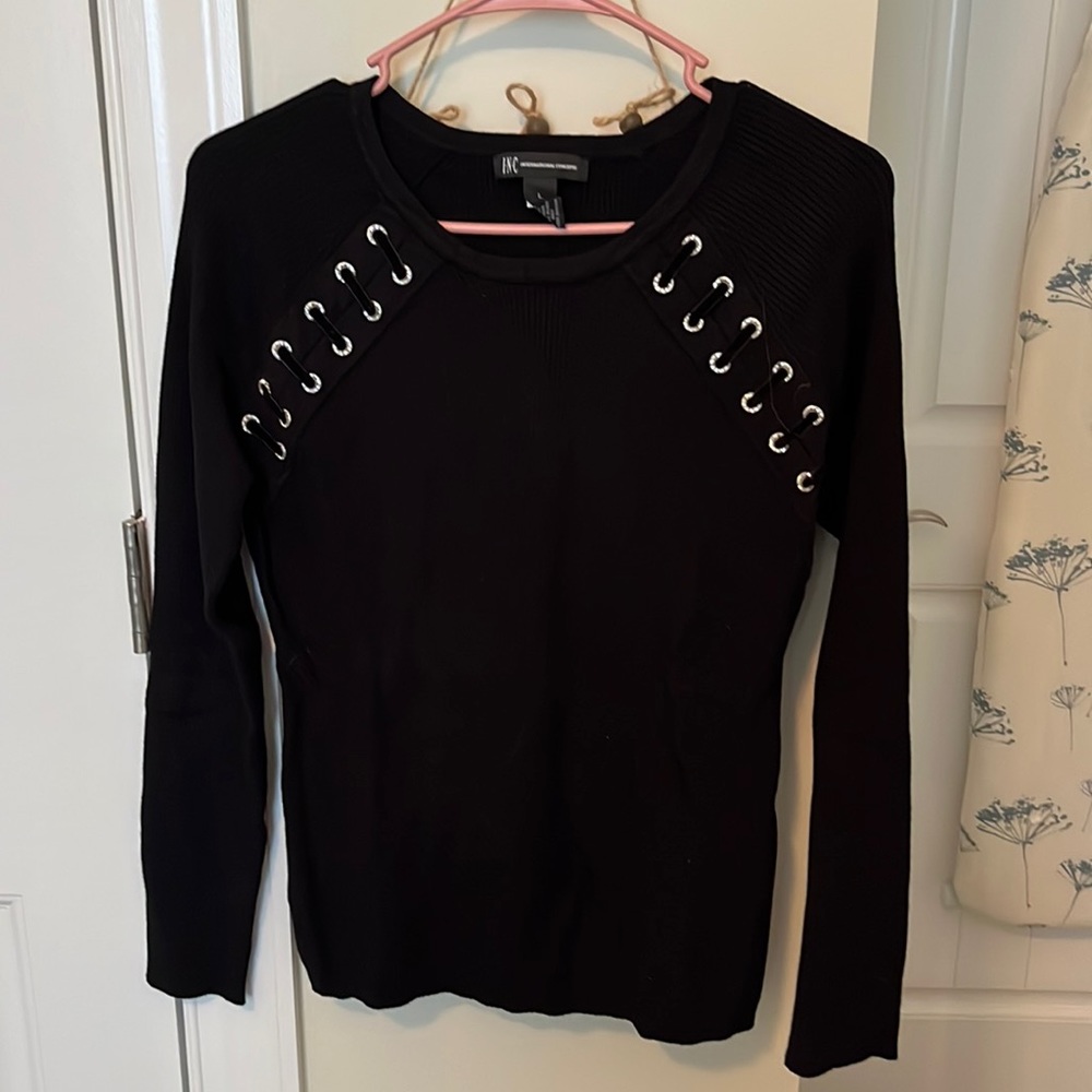 Used INC black sweater size L